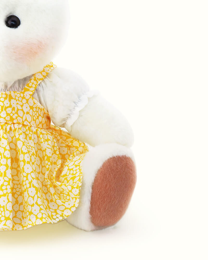 Getahug Yellow Floral Skirt Bear | Handmade Jointed Teddy Bear Gift