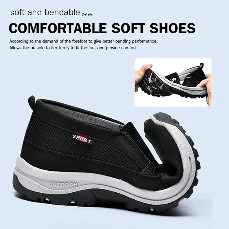 Men's Comfortable Slip-on Arch Support Athletic  Walking Shoes