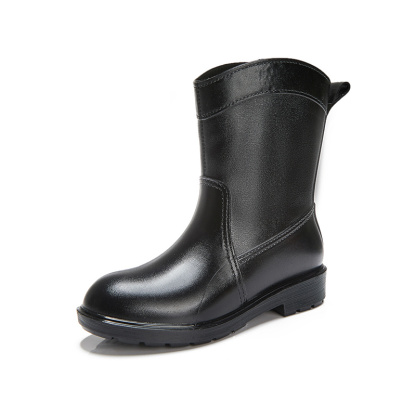 Women's Platform Mid Calf Rain Boots