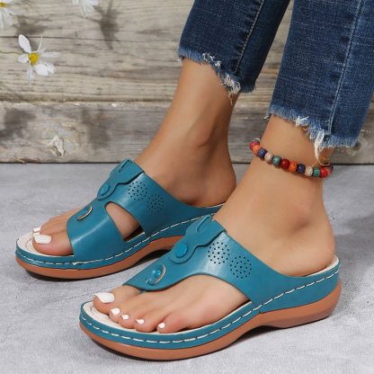 Women Orthopedic Sandals Open Toe Anti-slip Vintage Casual Slippers