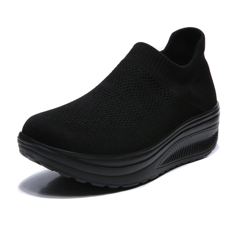 Women’s Slip On Mesh Sneakers Thick Sole Shoes
