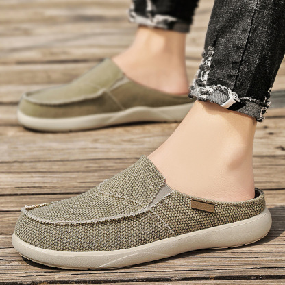 Men's Canvas Arch Support Slippers