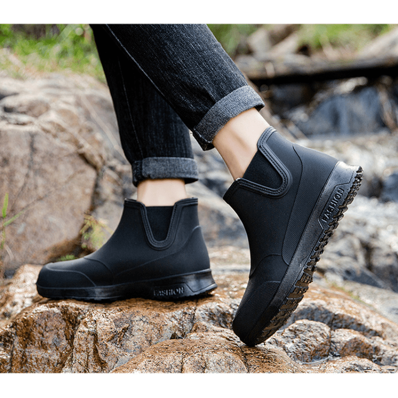 Waterproof Non-Slip Men's Rain Boots for Outdoor Activities