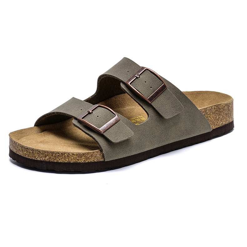 Comfortable Leather Cork Slippers