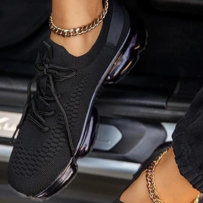 Orthopedic Shoes Women Versatile Slip-on Walking Sneakers Elastic Mesh Leisure