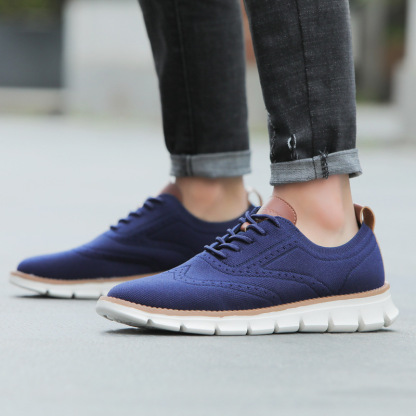 Orthopedic Men Shoes Breathable Mesh Arch Support Ultra-light High-End Fashion Casual