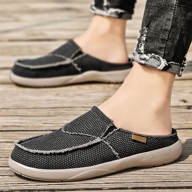 Men's Canvas Arch Support Slippers