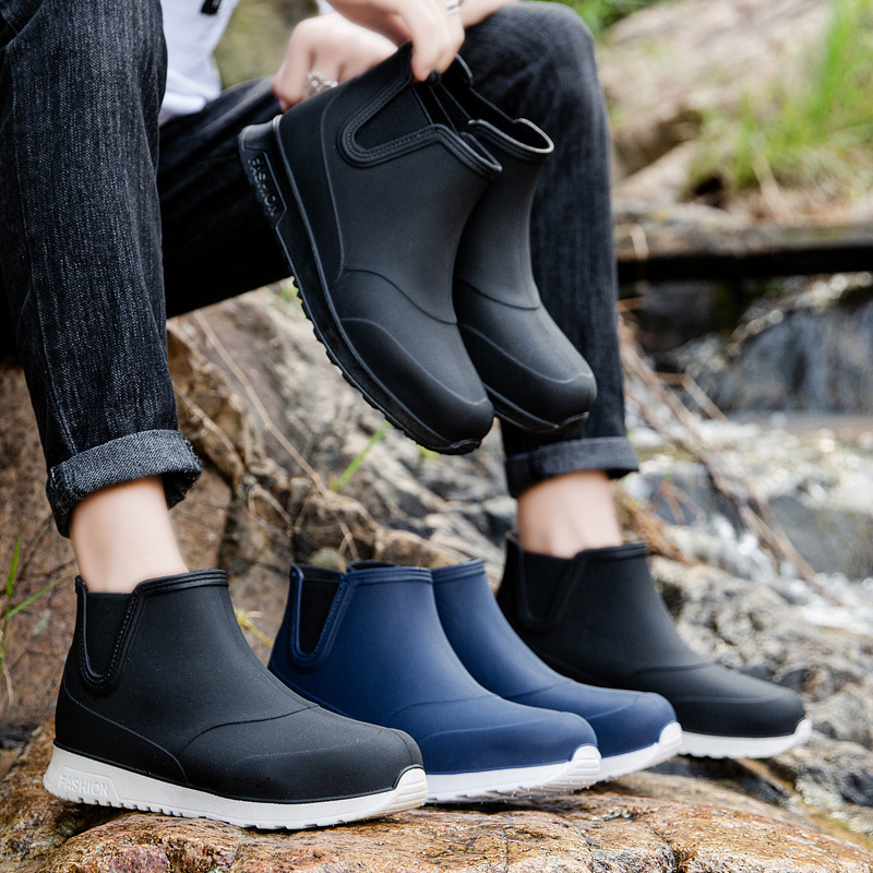 Waterproof Non-Slip Men's Rain Boots for Outdoor Activities