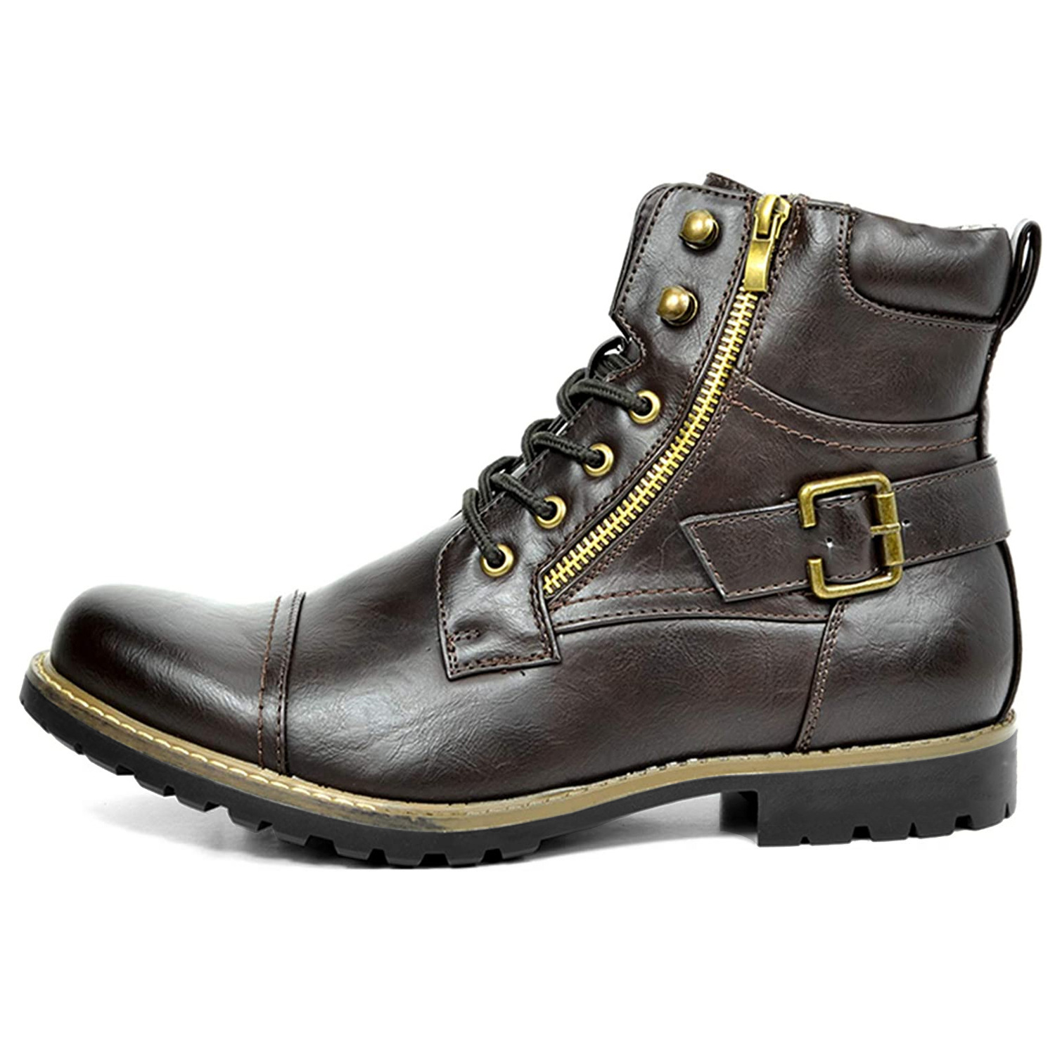 Men's Motorcycle Combat Boots With A Casual Vibe