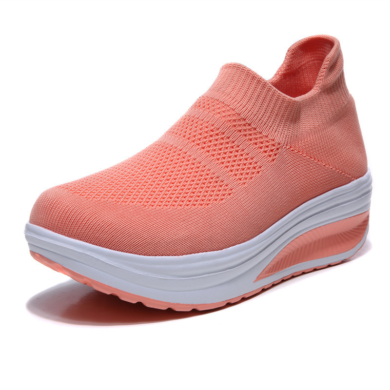 Women’s Slip On Mesh Sneakers Thick Sole Shoes