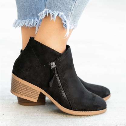 Orthopedic Boots Arch Support Warm Suede Leather Ankle Boots