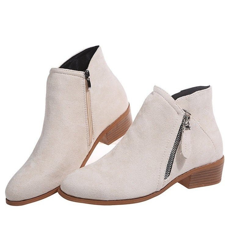 Orthopedic Boots Arch Support Warm Suede Leather Ankle Boots