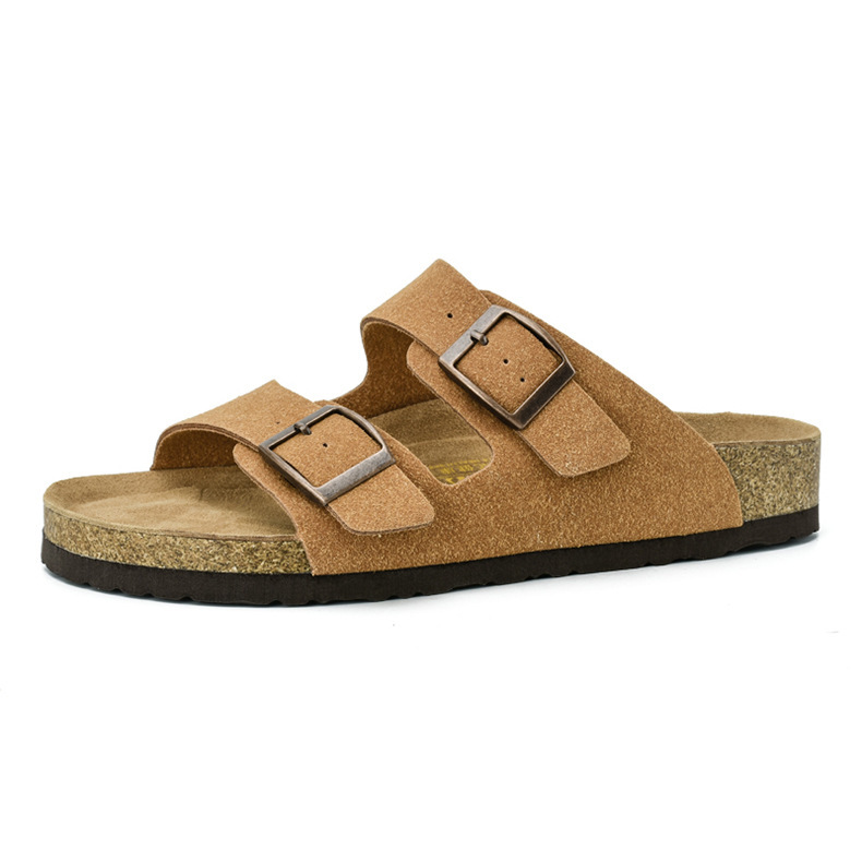Comfortable Leather Cork Slippers