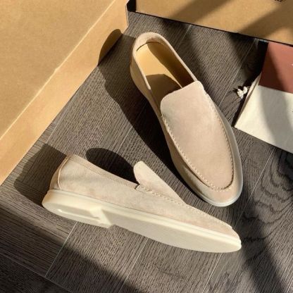 Elegant and comfortable suede loafers