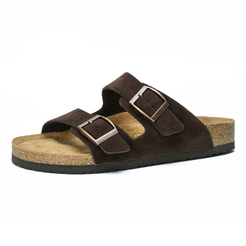 Comfortable Leather Cork Slippers