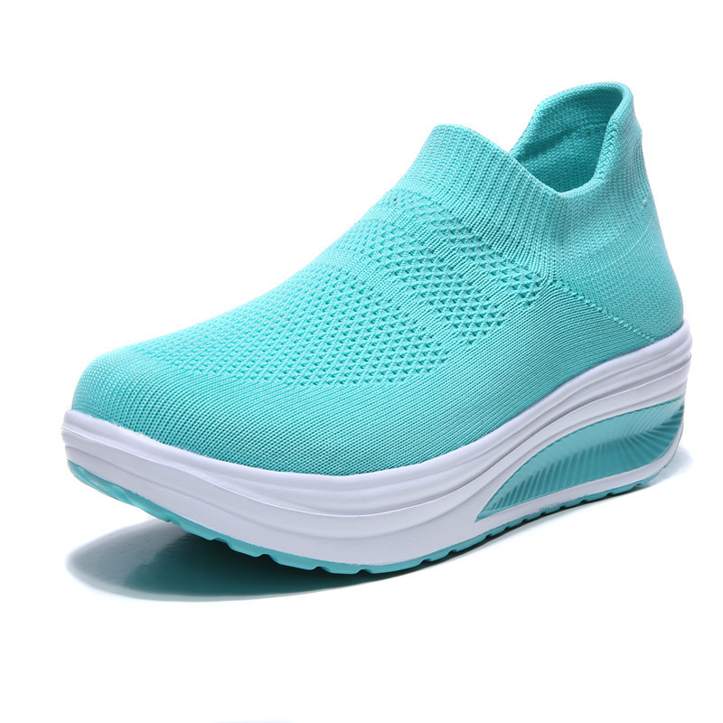 Women’s Slip On Mesh Sneakers Thick Sole Shoes