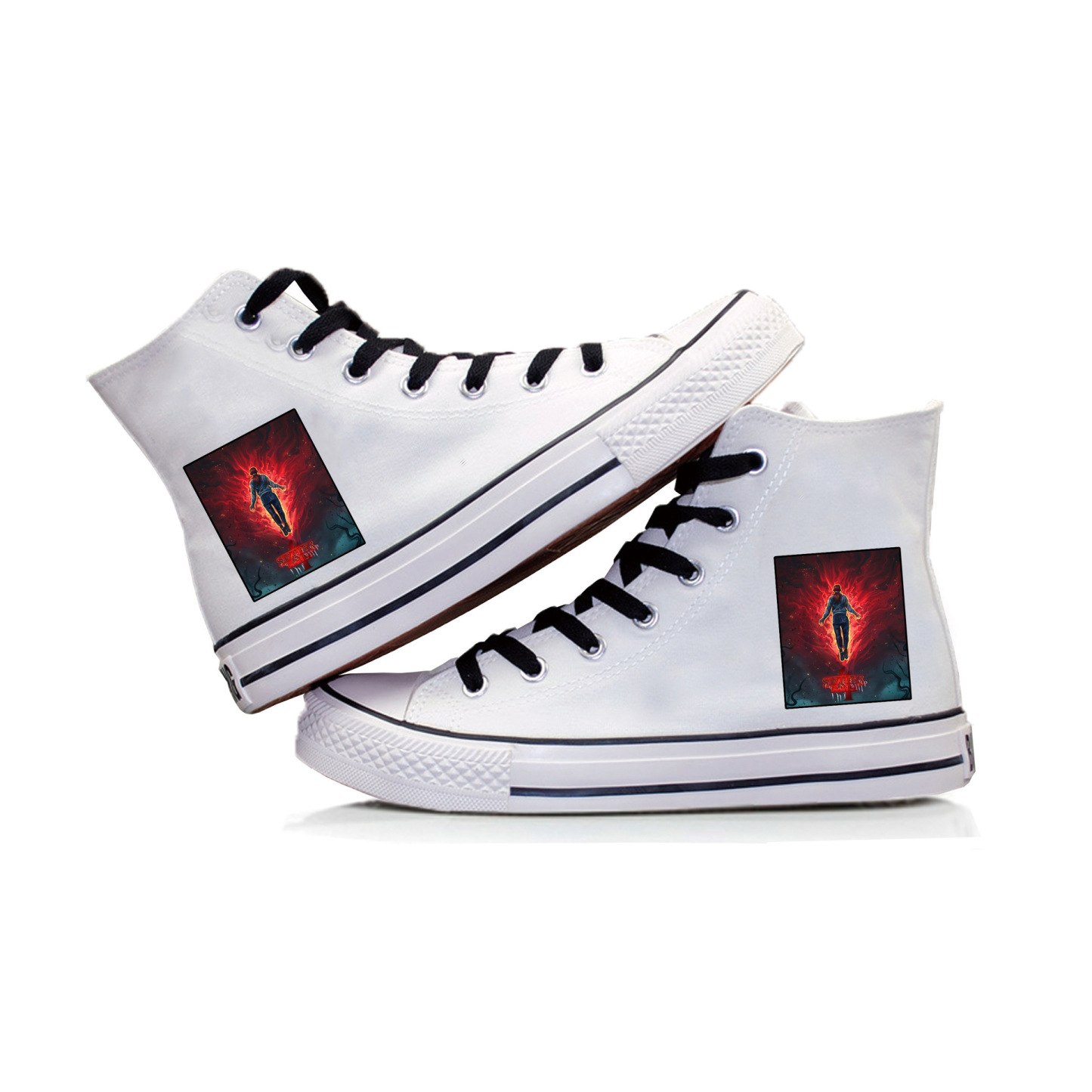 Hellfire Club High Top Sneakers Canvas Shoes Stranger Things