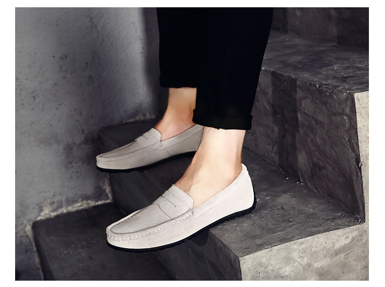 Orthopedic Mens Shoes Arch Support Breathable Anti Slip Fashion Genuine Leather Loafers Slip On