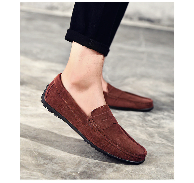 Orthopedic Mens Shoes Arch Support Breathable Anti Slip Fashion Genuine Leather Loafers Slip On