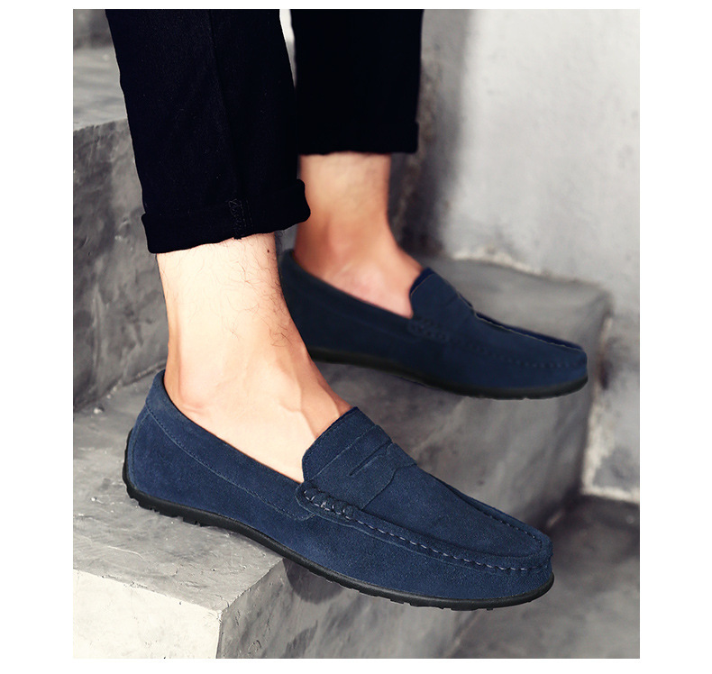 Orthopedic Mens Shoes Arch Support Breathable Anti Slip Fashion Genuine Leather Loafers Slip On