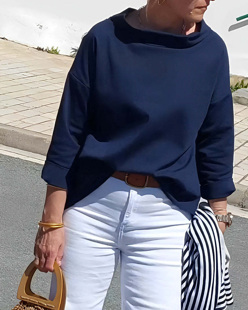 Elegant High-Collar Top for Women