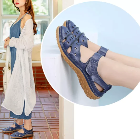 Comfortable walking Sandals Braided Vintage Flat Sandals