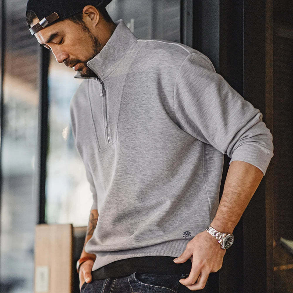 Modern Casual Quarter-Zip Sweater