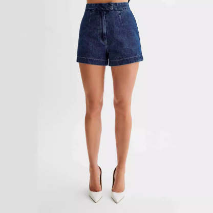 Denim Vest and Shorts Set