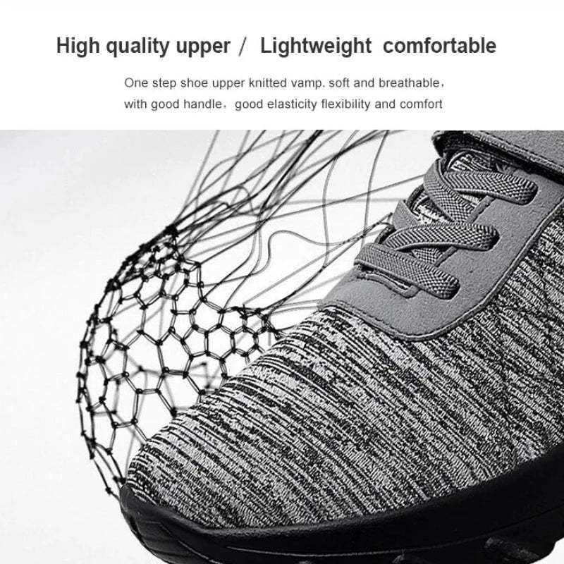 Women Orthopedic Shoes Pain Relief Air Cushion Wide Toebox High Quality Material Elastic Non-Slip Velcro Sneakers