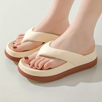 Women's Comfortable Platform Flip Flops Non-slip Outdoor