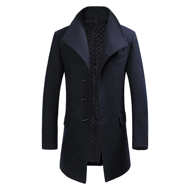 Men's Long Wool Coat