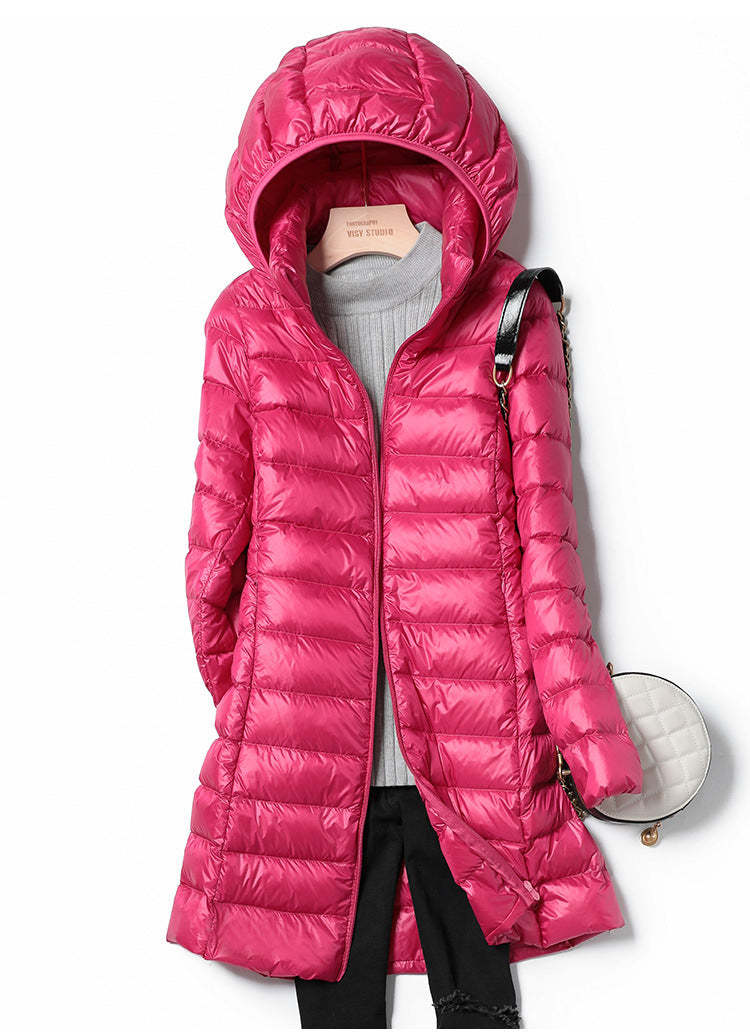 Long Ultralight Puff Down Jacket