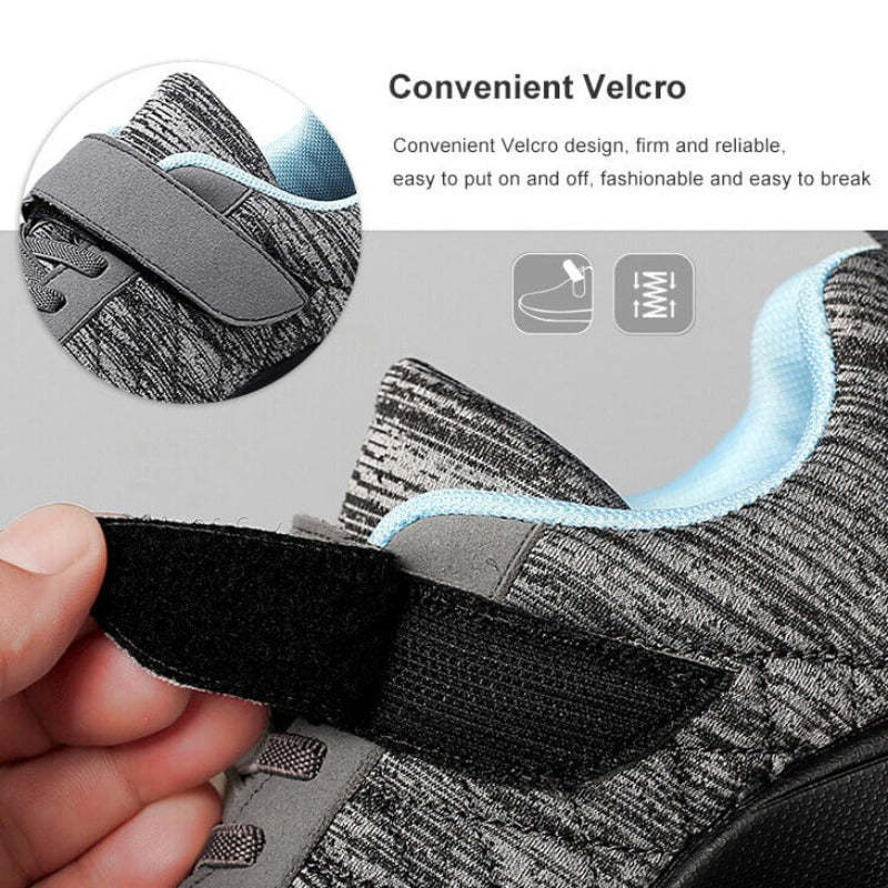 Women Orthopedic Shoes Pain Relief Air Cushion Wide Toebox High Quality Material Elastic Non-Slip Velcro Sneakers
