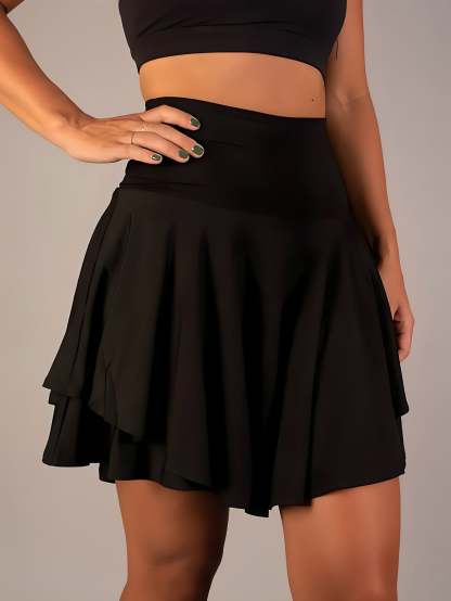 Stylish Mini Skirt With Shorts