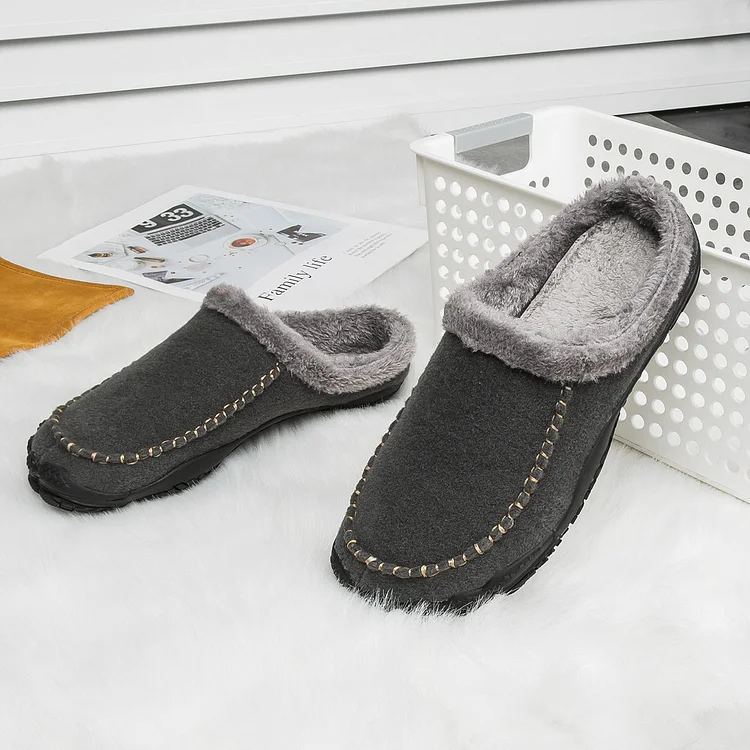 Men Winter Orthopedic Barefoot Slippers Premium Arch Support Plantar Fasciitis Slippers