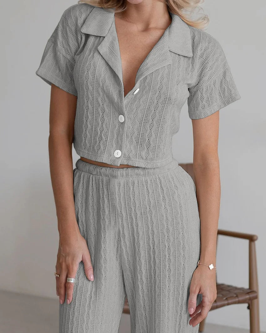 Textured Loungewear Set