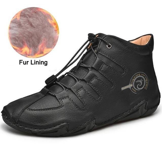 Men Orthopedic Shoes Retro Warm Ankle Boots