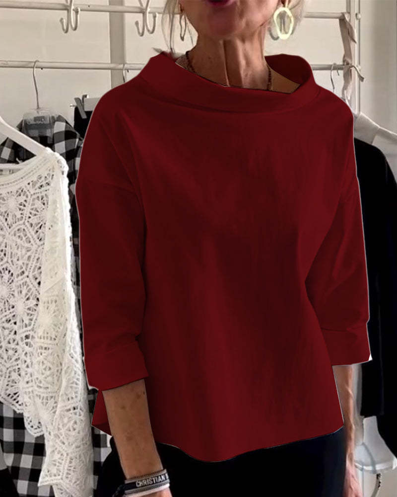 Elegant High-Collar Top for Women