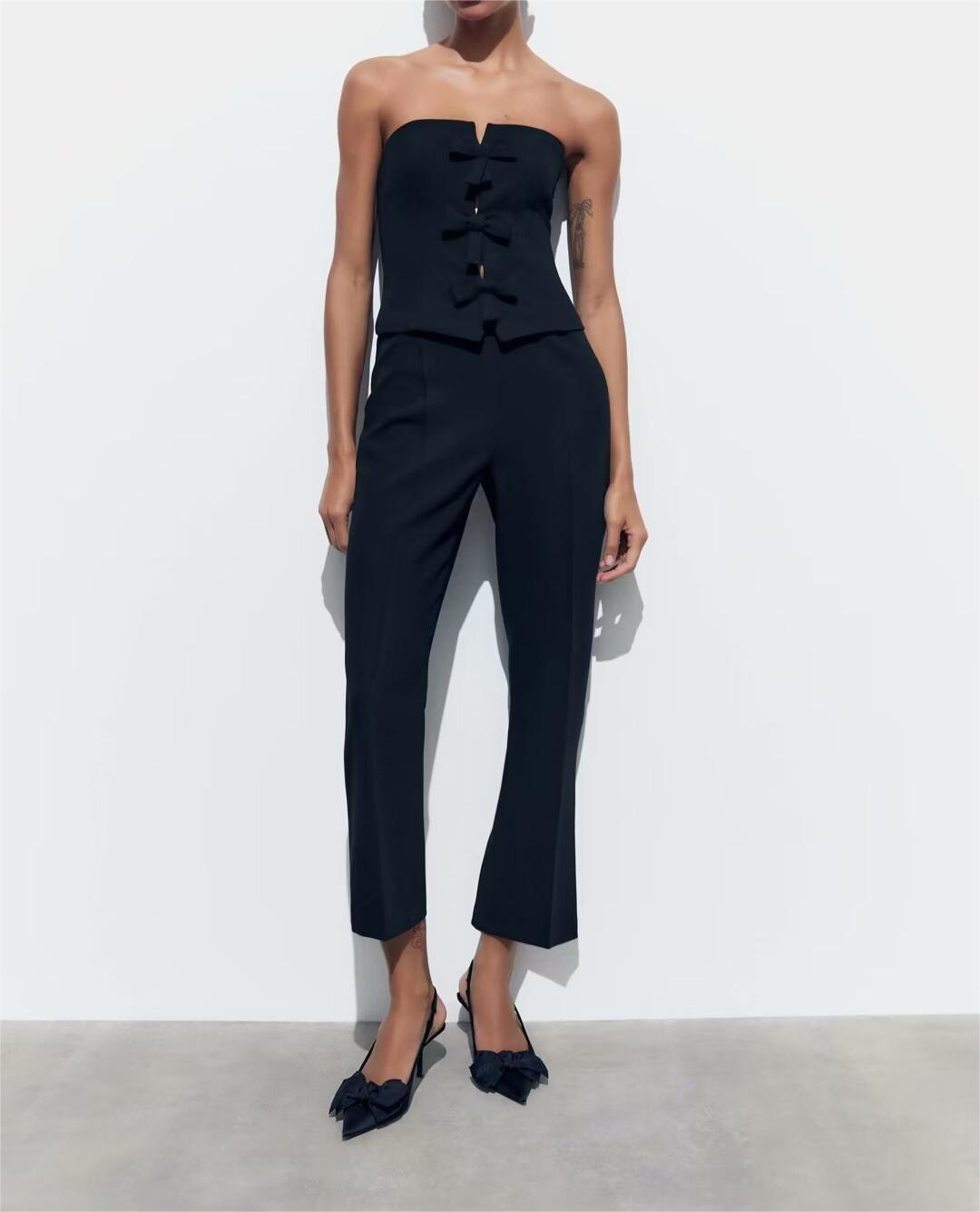 Elegant Strap w Detail Jumpsuit