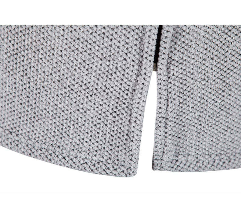  Men's Long Hooded Cardigan