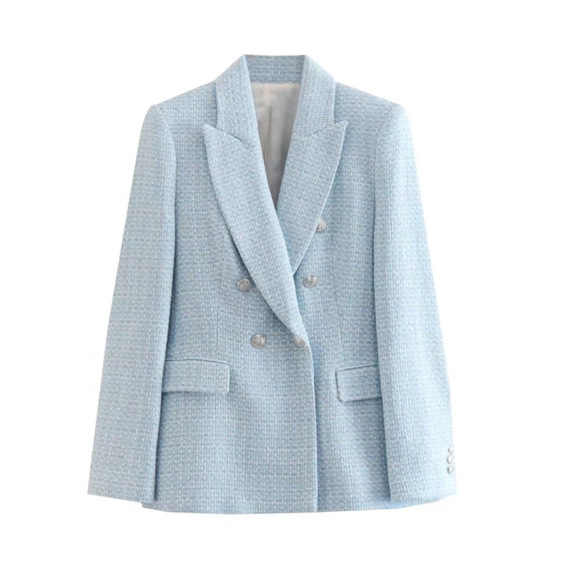 Breasted Blazer With Structure