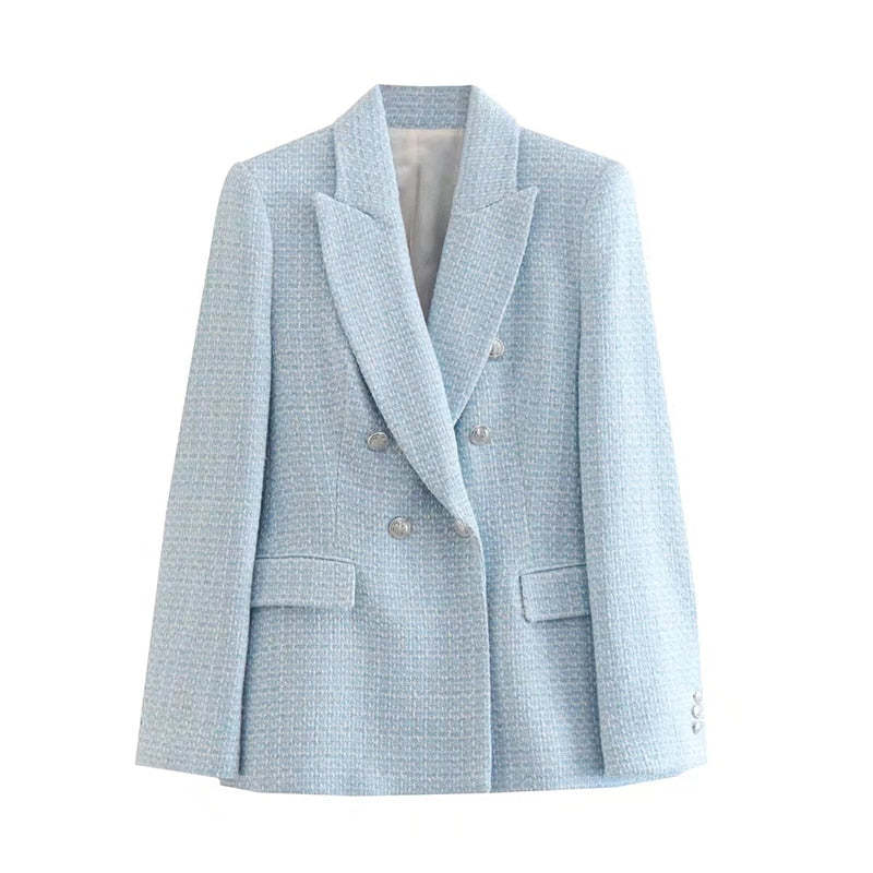 Breasted Blazer With Structure
