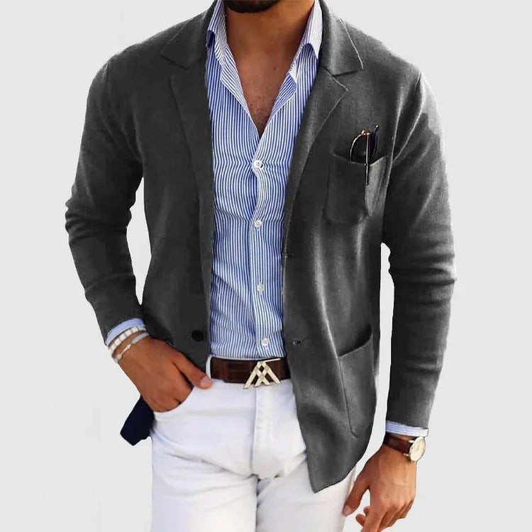 Men's Casual Knit Blazer