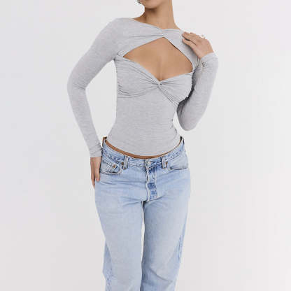 Cut-Out Twisted Top
