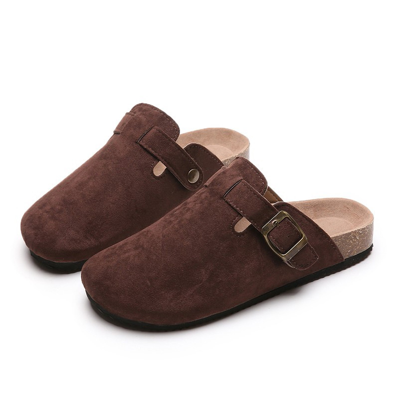 Boston Moccasins Suede and Leather Clogs
