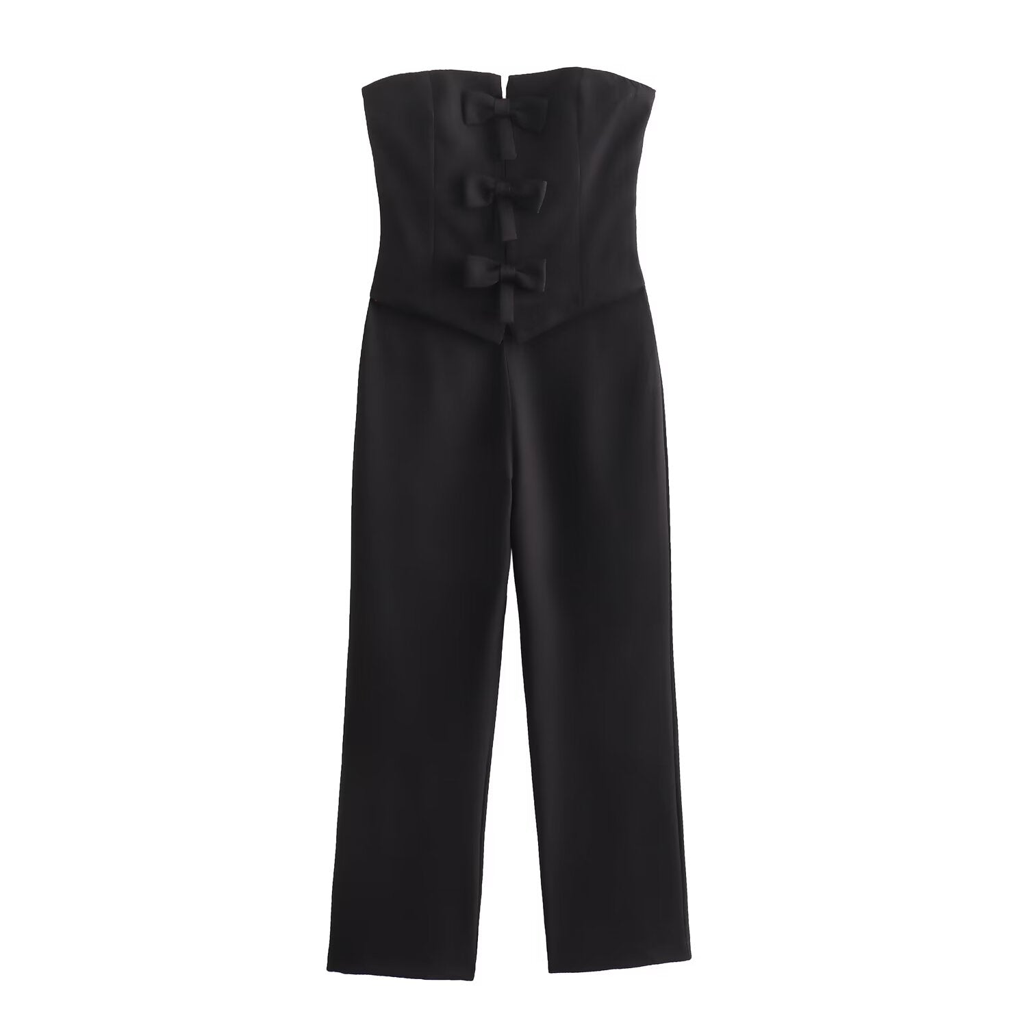 Elegant Strap w Detail Jumpsuit