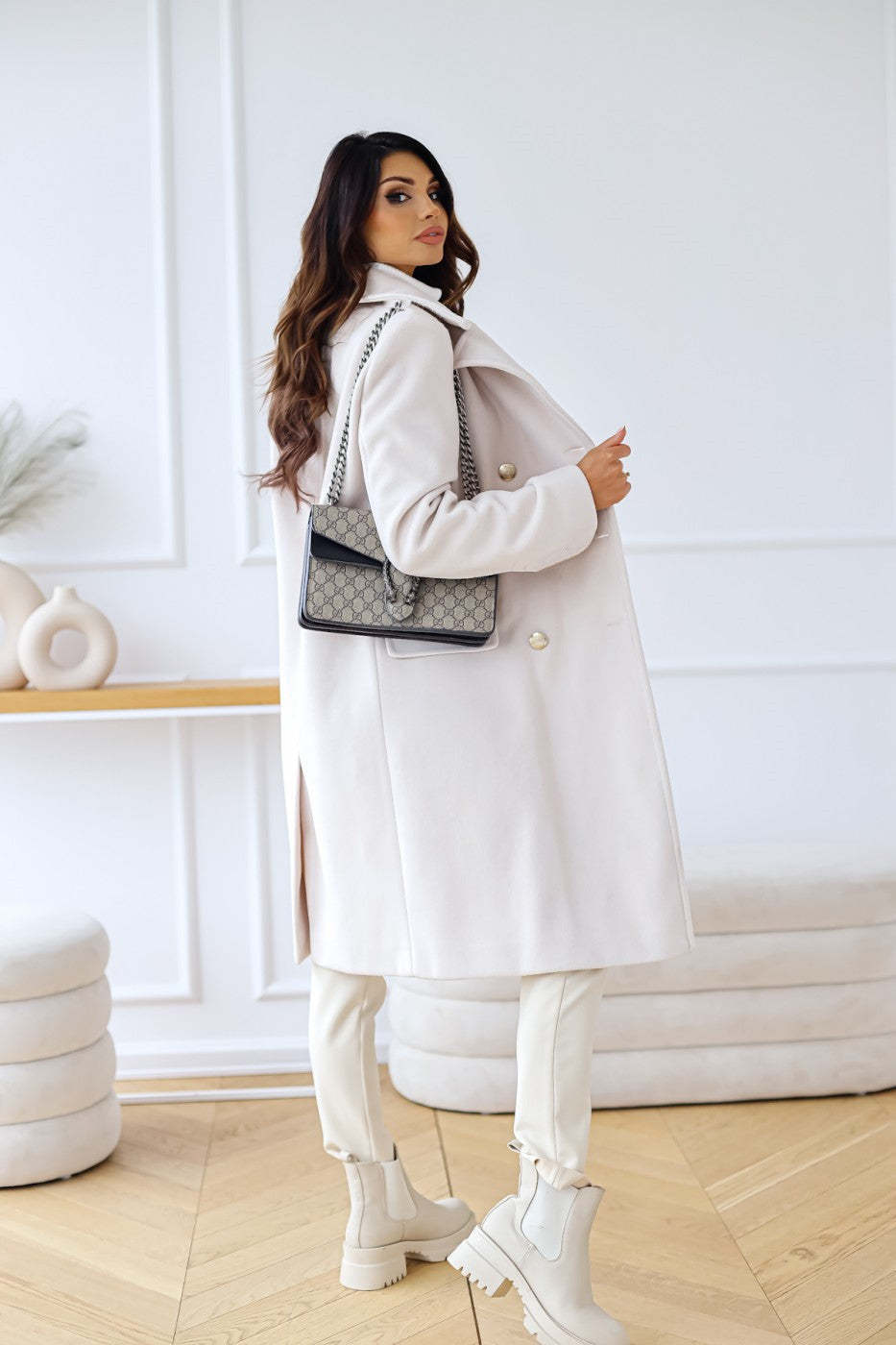 Breasted Wool Coat