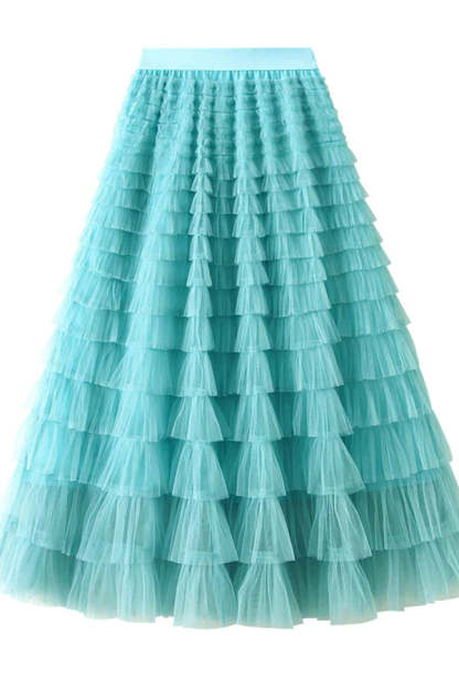 Maxi tulle skirt