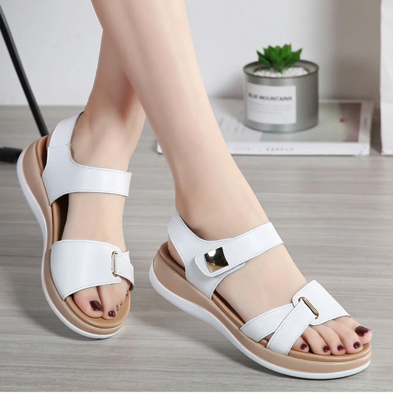Women's Arch Support Leather Sandals