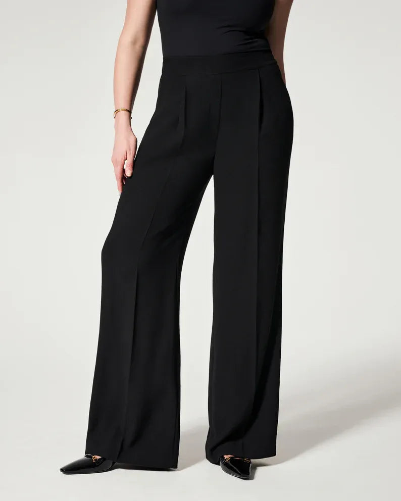 Pleated Wide Leg Trousers